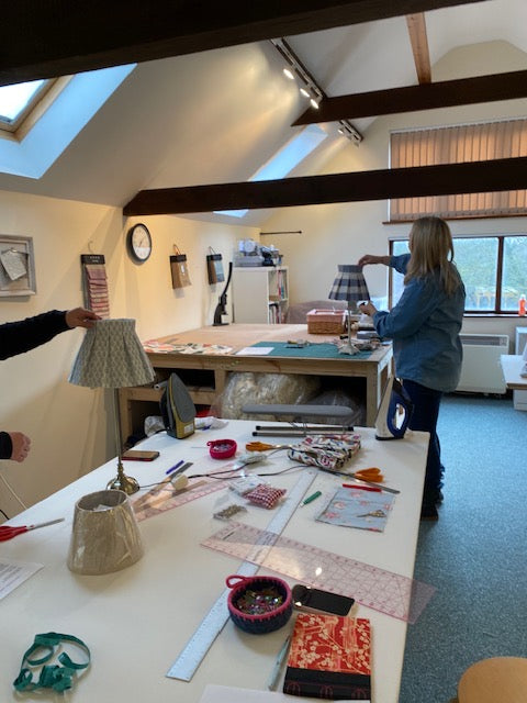Box Pleated Lampshade Cover Class 6th June